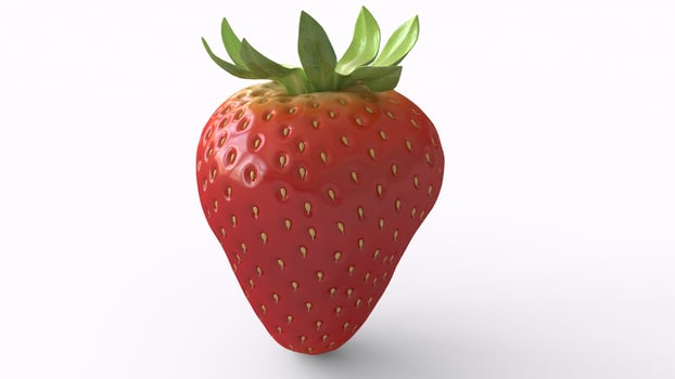 strawberry with white background photo