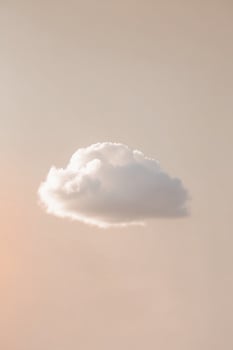 A cloud is floating in the sky photo