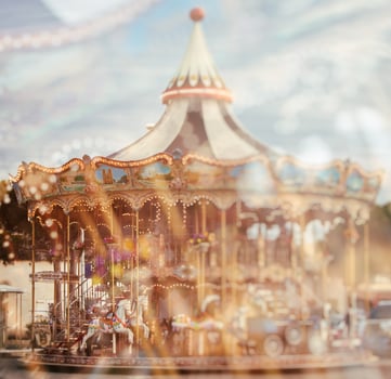 color carousel background photo