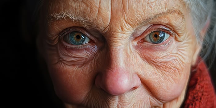Portrait of an elderly woman photo