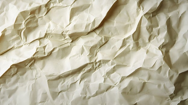 Old Crumpled Paper Background . Brown Paper with Textured Crinkles photo