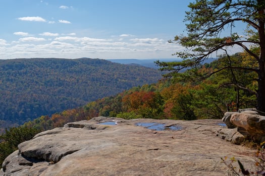 Bee rock overlook in Tennessee photo