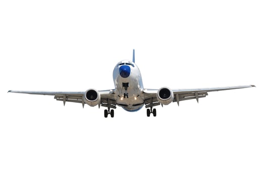 Plane isolated on white background photo