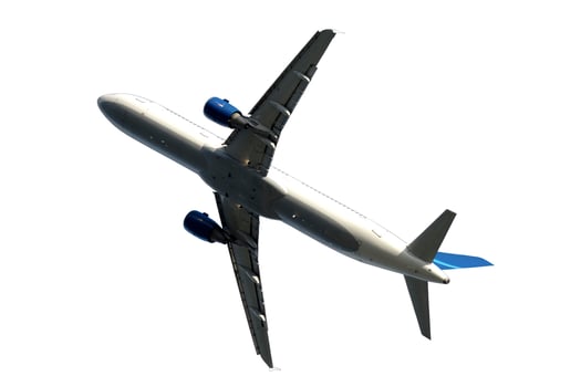 Plane isolated on white background photo