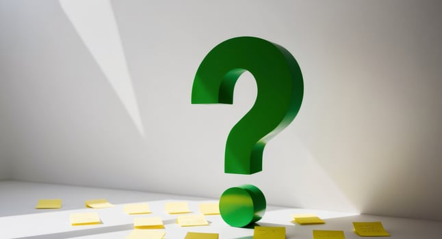 Question mark on white background 3d illustration photo