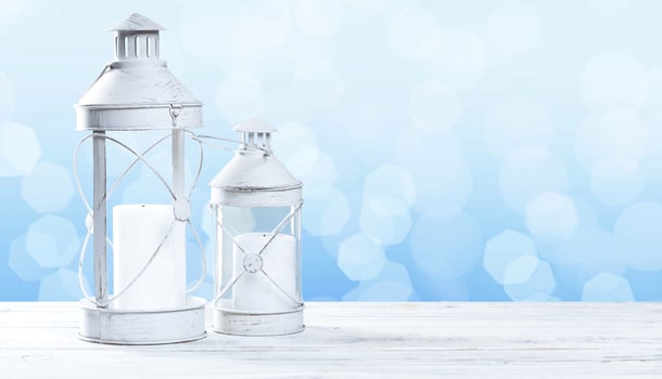 Decorative christmas lantern photo