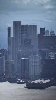 City Skyline Across Vast Water photo