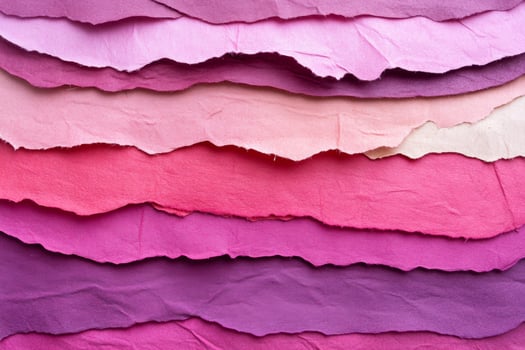 Close-up of luxurious textured paper in rich plum and wine red hues with vintage soft lighting photo