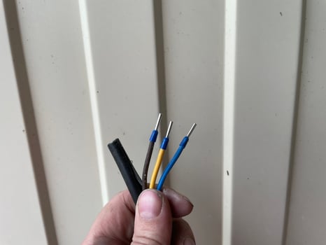 Electrical wiring installation elements and components photo