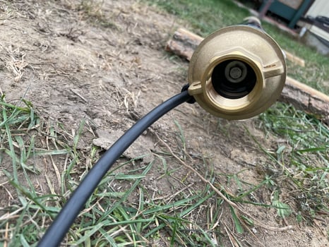Submersible borehole pump used for groundwater extraction photo