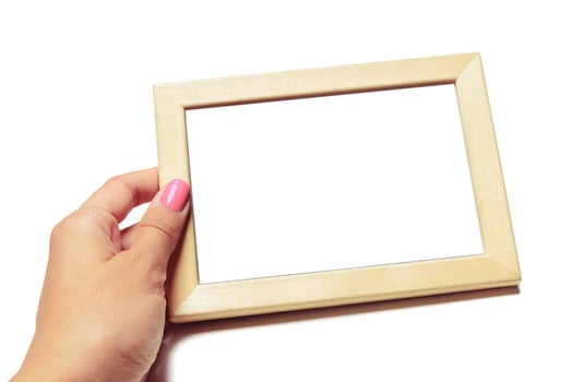 wooden retro frame photo