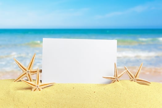 photos on sand background