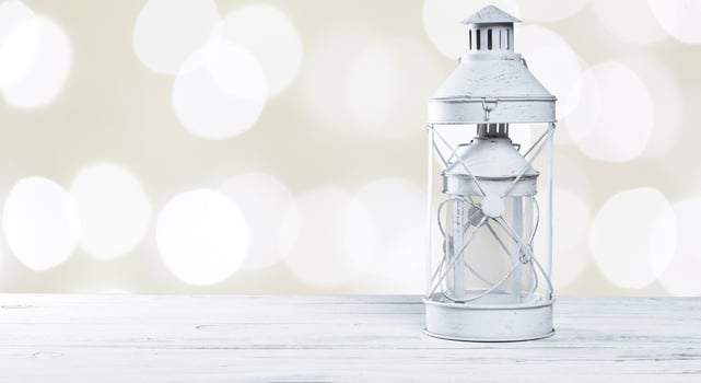 Decorative christmas lantern photo