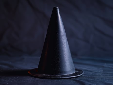 dark mysterious cone shaped object photo