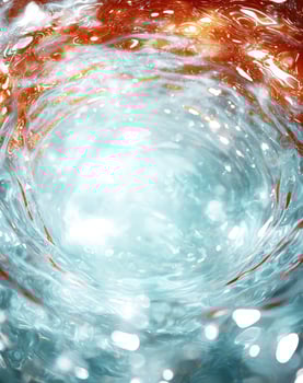 Swirling water and light photo