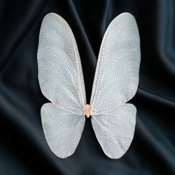 Intricate Butterfly Wing Pattern on Dark Background photo