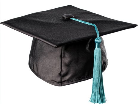 Graduation cap with tassel photo