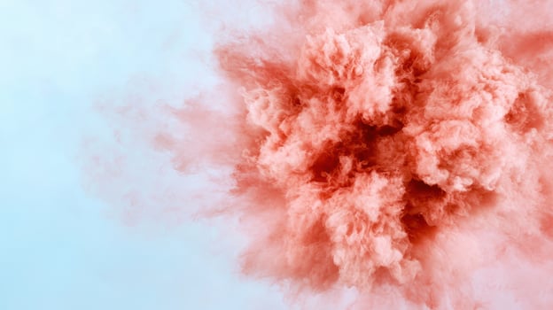 abstract smoke explosion in pink and blue photo