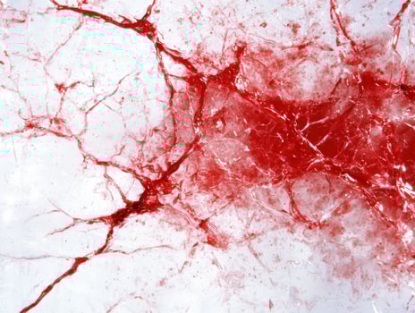 Vibrant abstract red and white marble texture photo