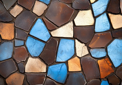 Colorful mosaic tile pattern background photo