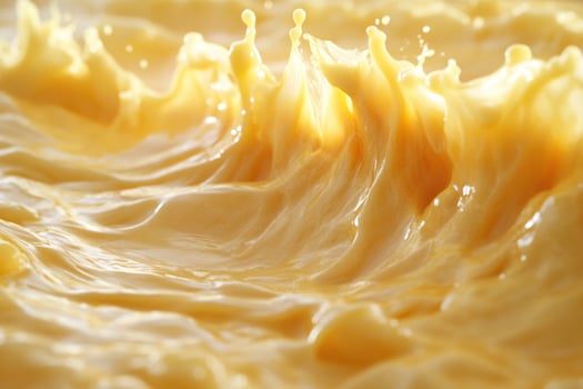 Golden Liquid Splash with a Textured Surface photo