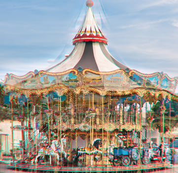 color carousel background photo