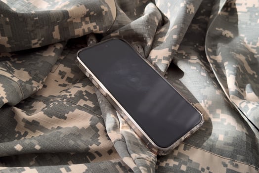 Mockup of a smartphone with a white screen on a dark concrete background. 3D rendering. photo
