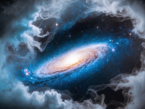 The andromeda galaxy is seen in this image photo