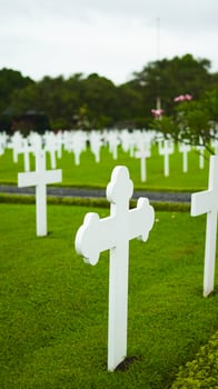 Leuwigajah, the Dutch cemetery, features neatly arranged graves that reflect a sense of peace and respect. photo