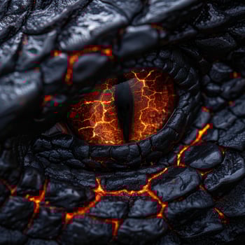Fiery dragon eye photo