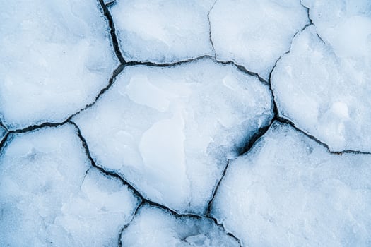 Cracked ice texture background photo