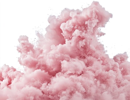 Vibrant pink smoke explosion photo