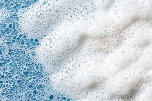 abstract blue and white bubbles background photo