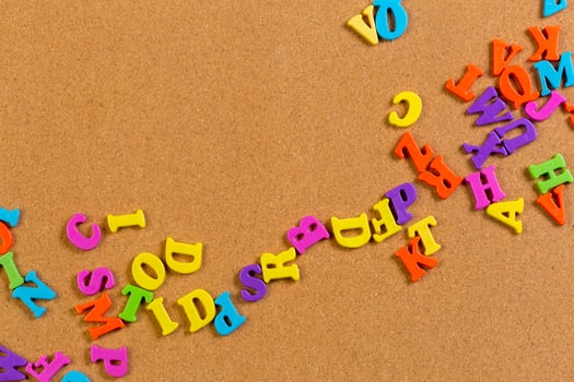 colorful toy alphabet letters photo