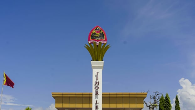 Border crossing from Indonesia into Timor-Leste near Dili, East Timor. photo