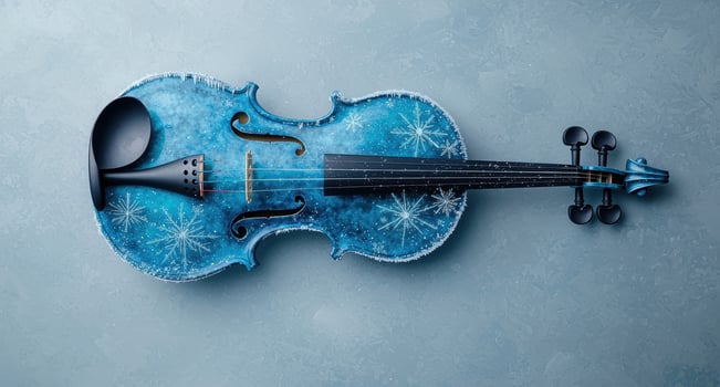 Frozen musical instrument photo