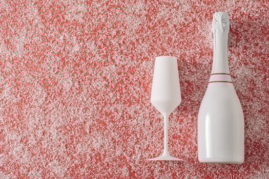 Party or holiday background with romantic champagne photo