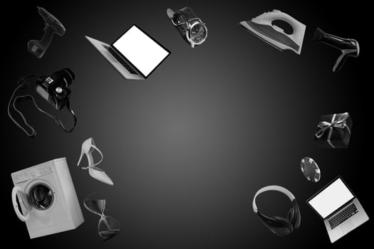 Electronic Household Device Appliances Set. House Equipment photo