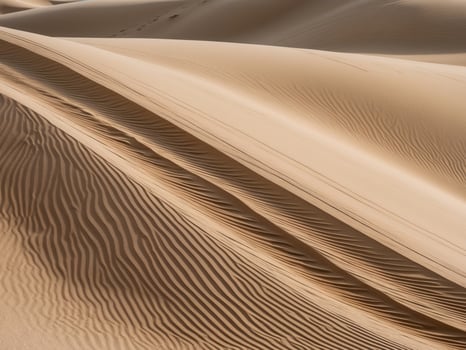 Sand dunes in the sahara desert photo