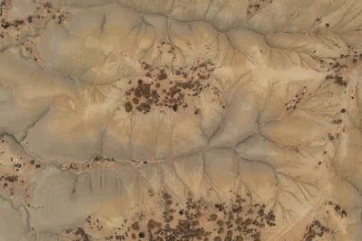Aerial view of the Abanilla desert or Mahoya Desert in Murcia, Spain photo