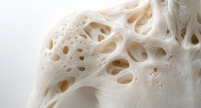 Intricate and delicate white sponge texture photo