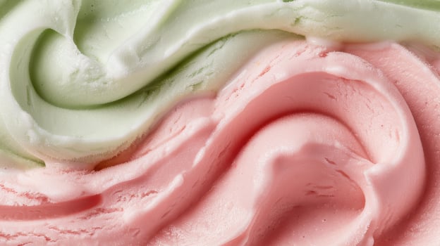 close up of a pink and white rose photo