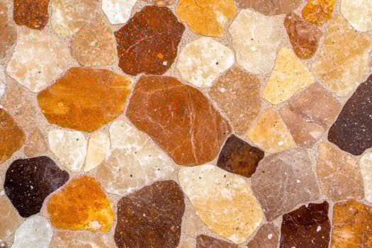 Colorful natural stone tiles or pebbles photo