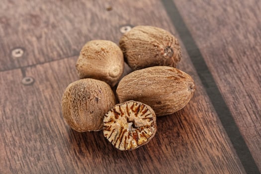 Aroma seasoning Nutmeg for cooking photo