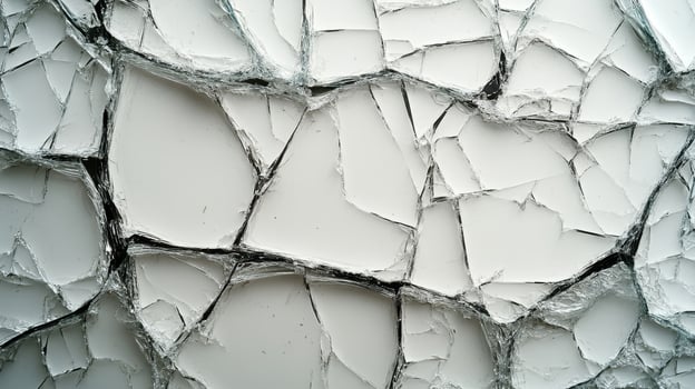 The surface displays a captivating array of cracked patterns in subtle light, creating depth photo