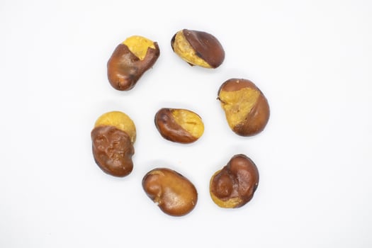 Koro beans on a white background photo