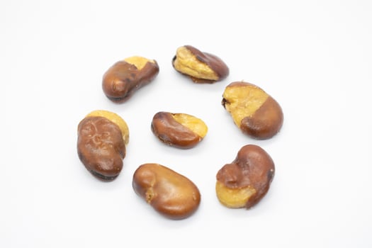 Koro beans on a white background photo