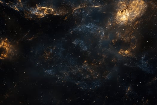 A cosmic nebula with swirling clouds of gas and dust. photo