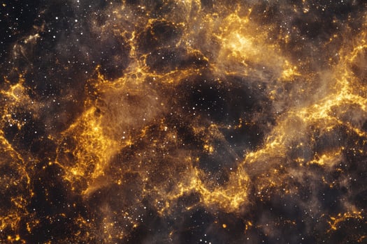 Abstract cosmic nebula with glowing gas and dust. photo
