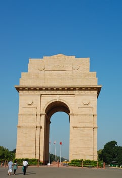 Indian gate is the national monument of India in New Delhi, India. Photo taken on September 23, 2011.